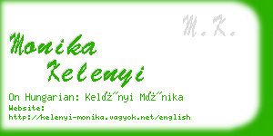 monika kelenyi business card